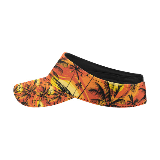 Palm Tree Pattern Print Design A02 Unisex Sun Visor