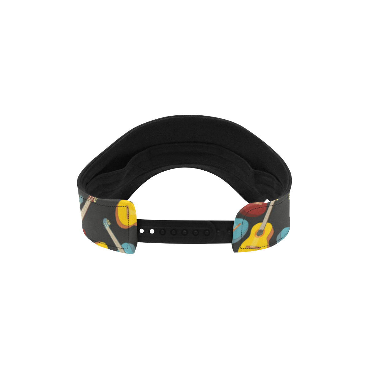 Acoustic Guitar Pattern Print Design 01 Unisex Sun Visor