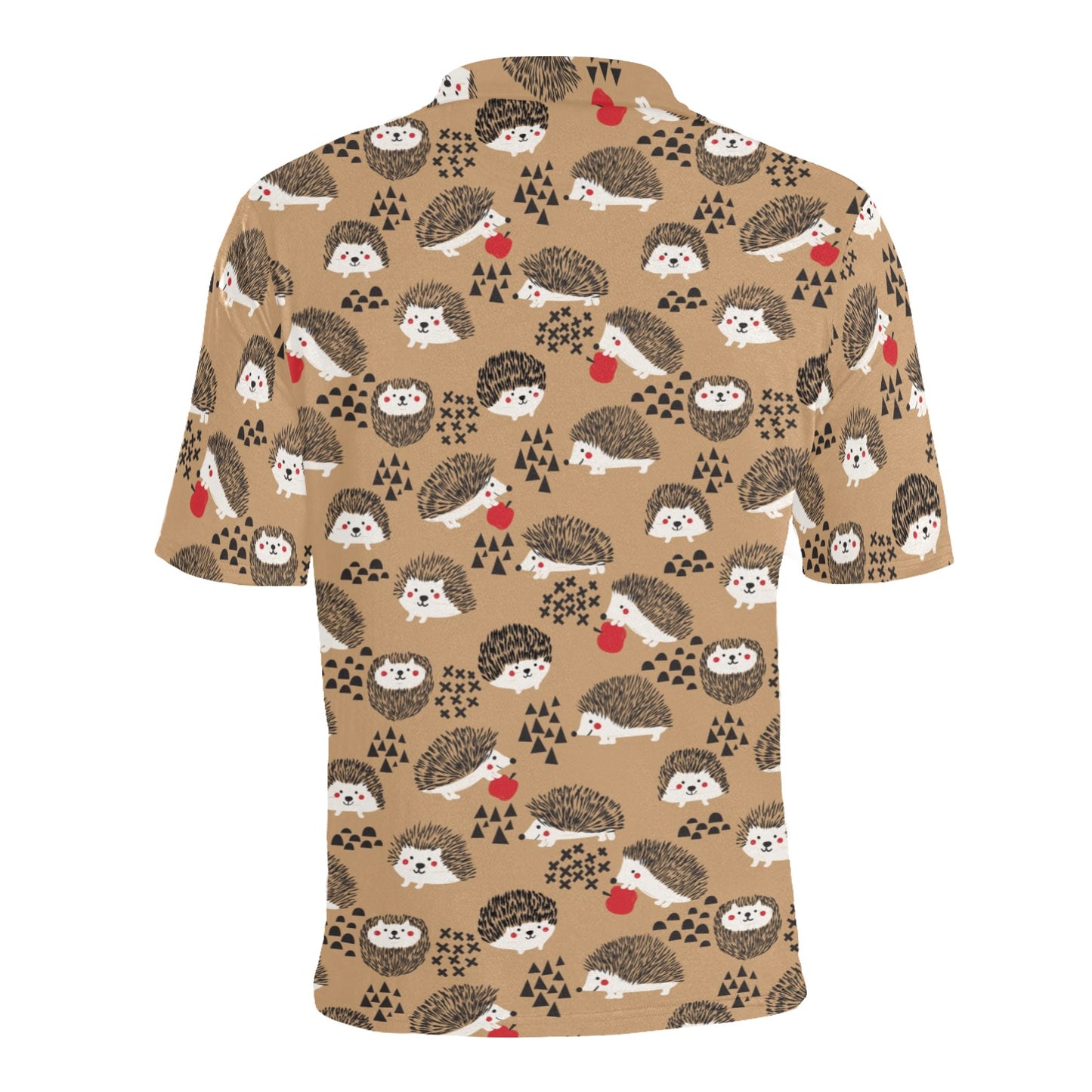 Hedgehog Print Design LKS403 Men Polo Shirt