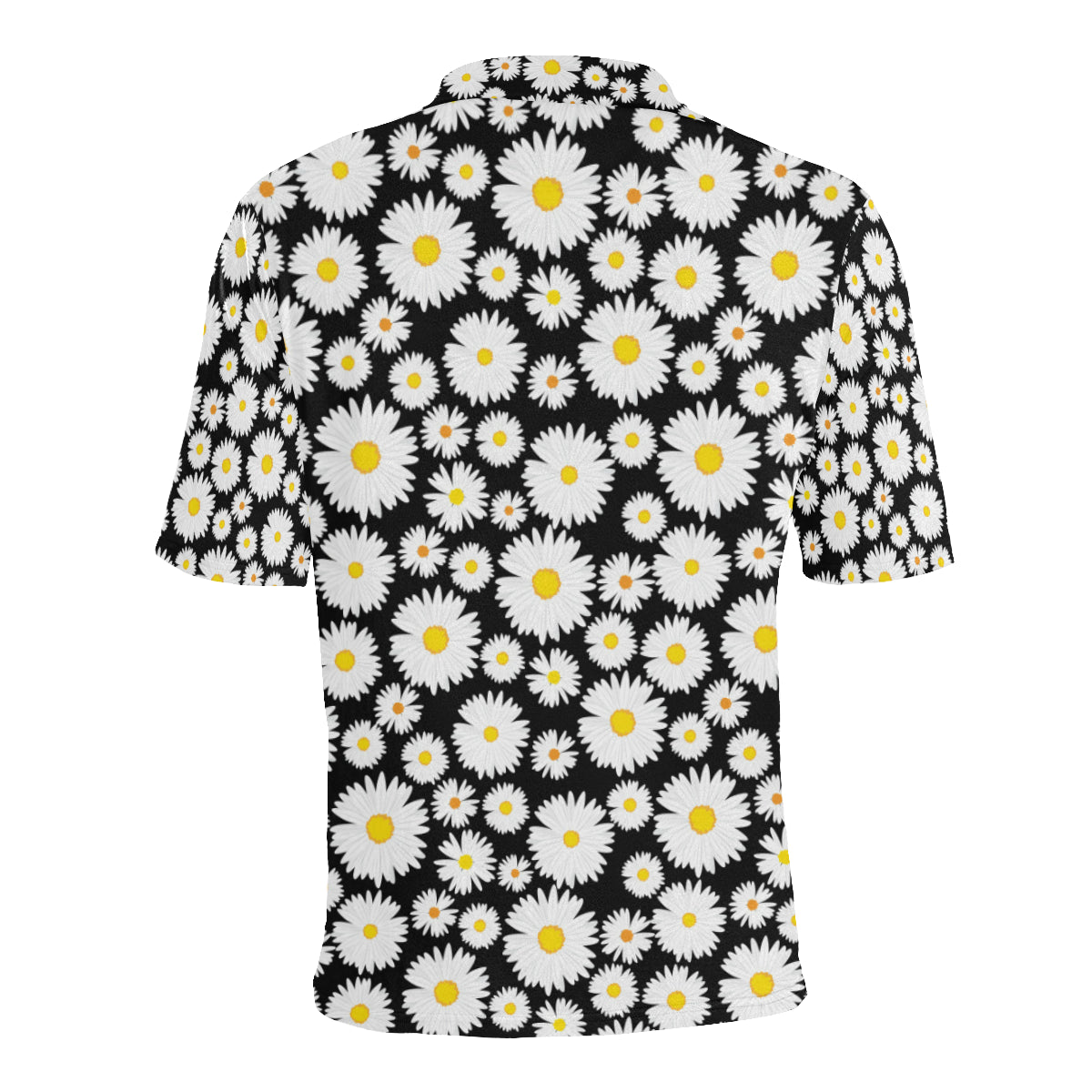 Daisy Pattern Print Design 01 Men Polo Shirt