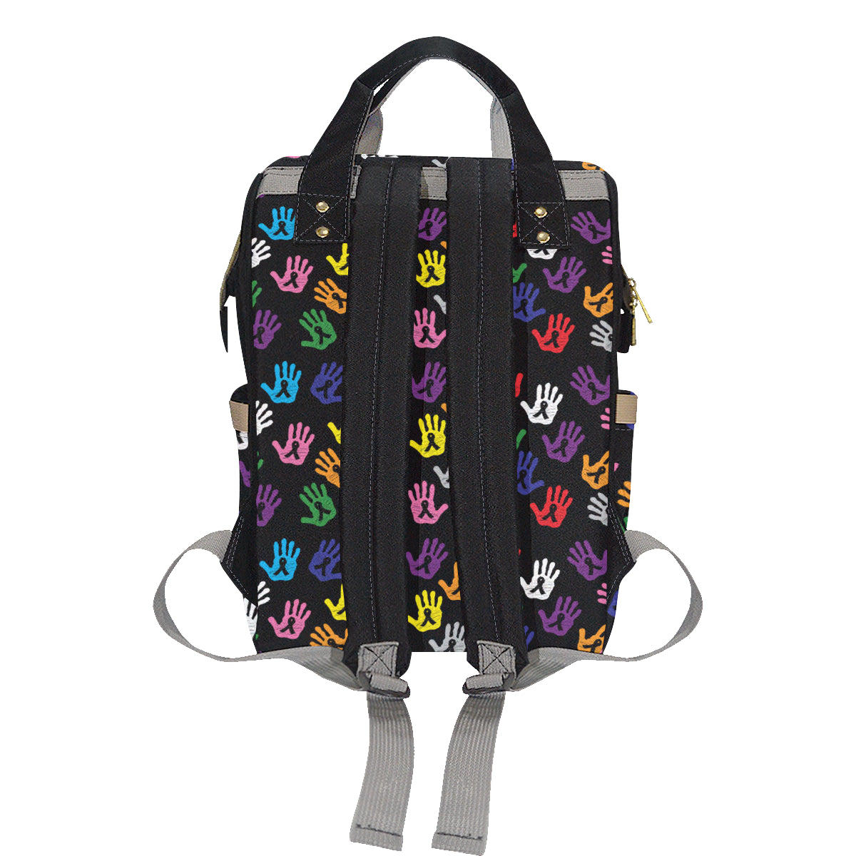 Cancer Awareness Pattern Print Design 04 Diaper Bag Backpack