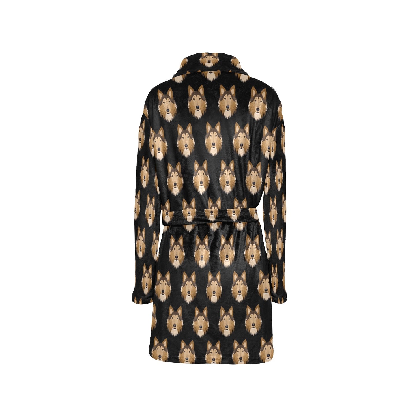 Collies Pattern Print Design 01 Women's Fleece Robe