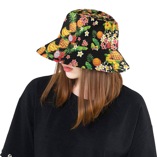 Tropical Fruits Pattern Print Design TF02 Unisex Bucket Hat