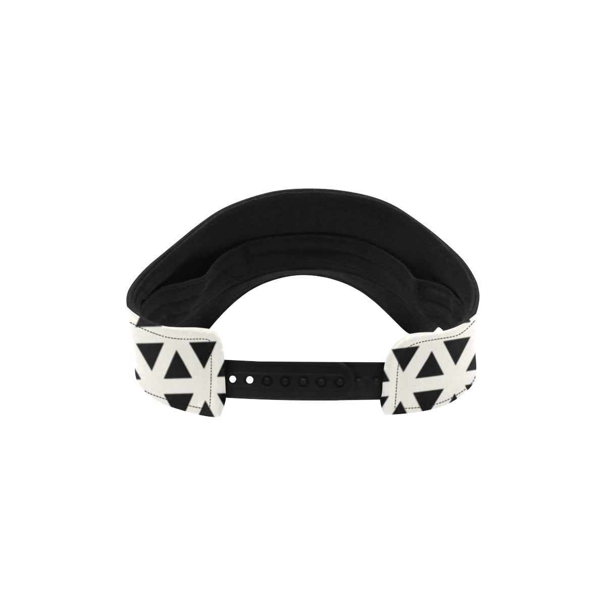 Geometric Black White Pattern Print Design 03 Unisex Sun Visor