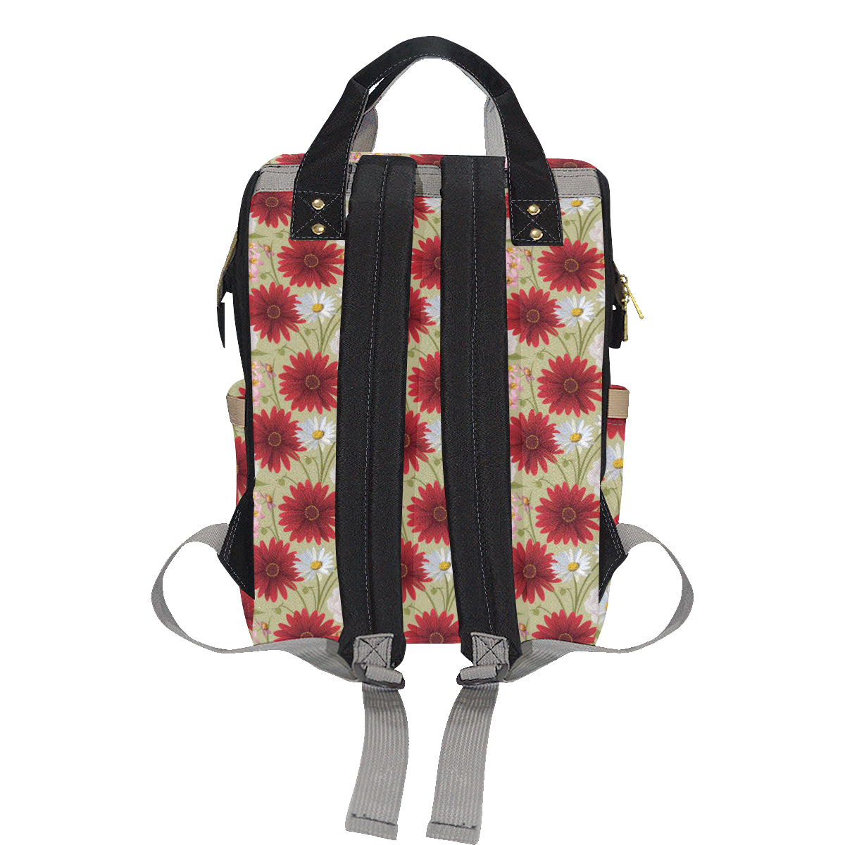 Gerberas Pattern Print Design GB07 Diaper Bag Backpack