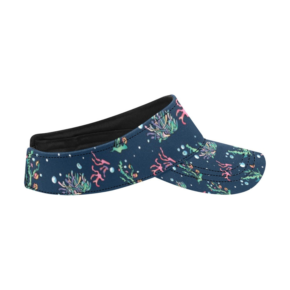 Seaweed Print Design LKS306 Unisex Sun Visor