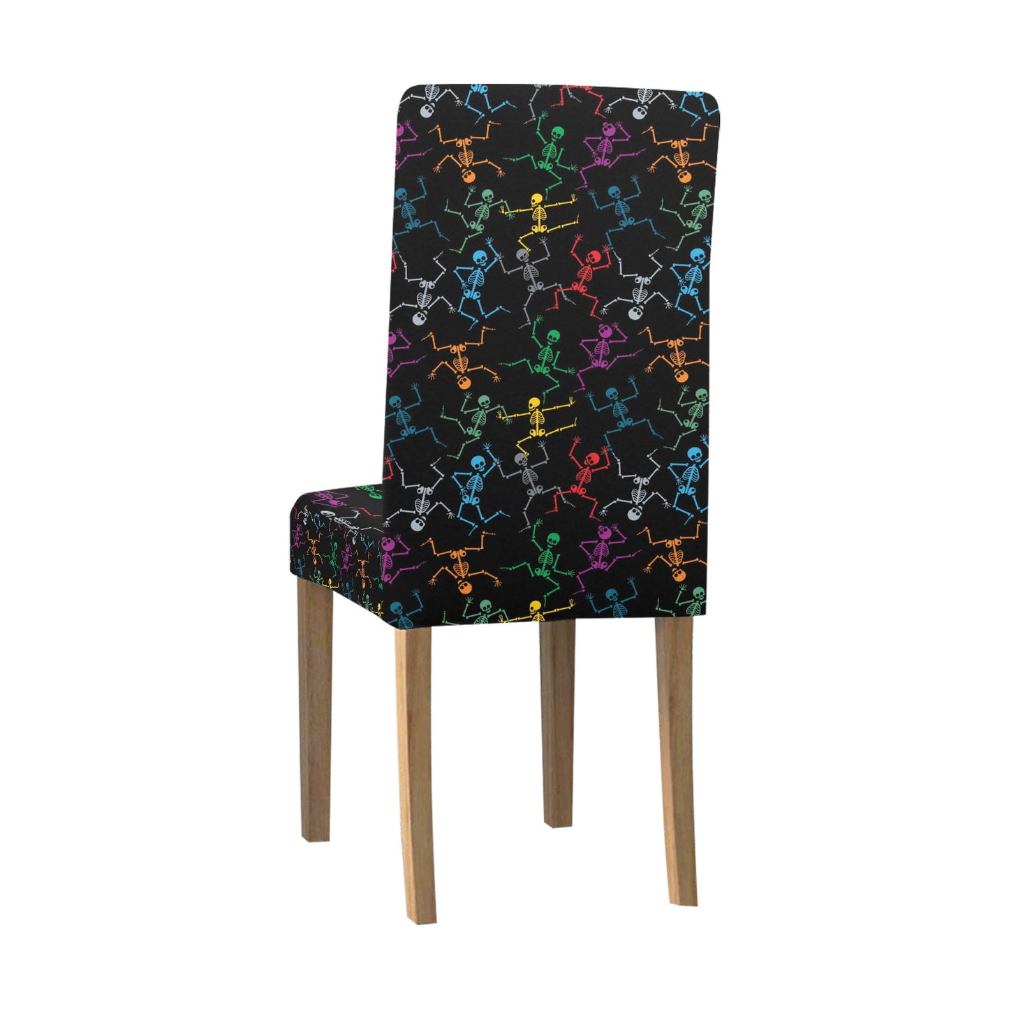 Skeleton Colorful Print Design LKS302 Dining Chair Slipcover