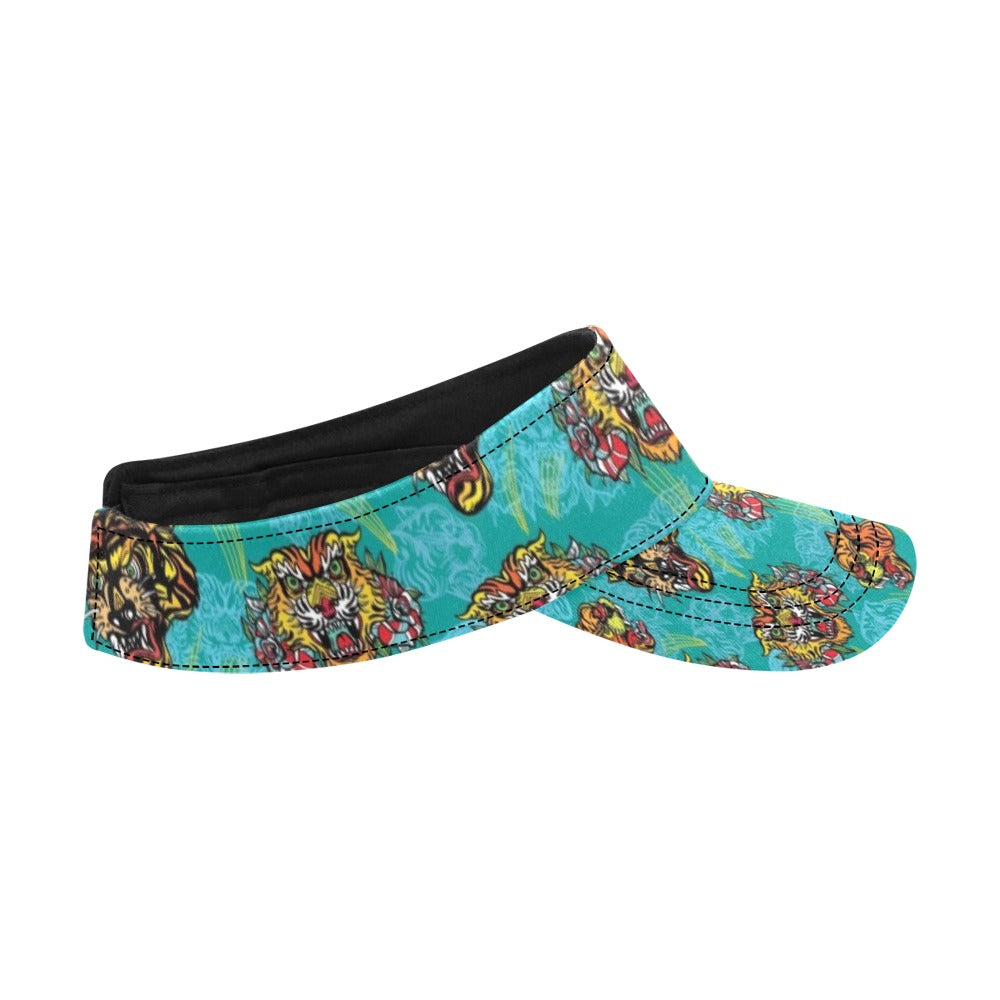 Tattoo Tiger Head Print Design LKS304 Unisex Sun Visor