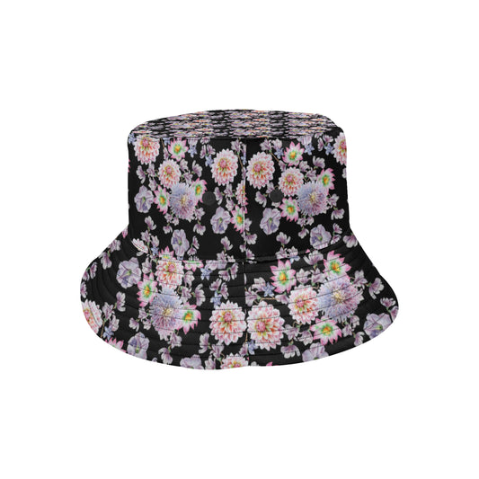 Dahlia Pattern Print Design DH012 Unisex Bucket Hat