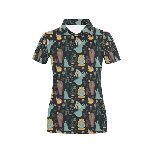 Creepy Print Design LKS303 Women's Polo Shirt