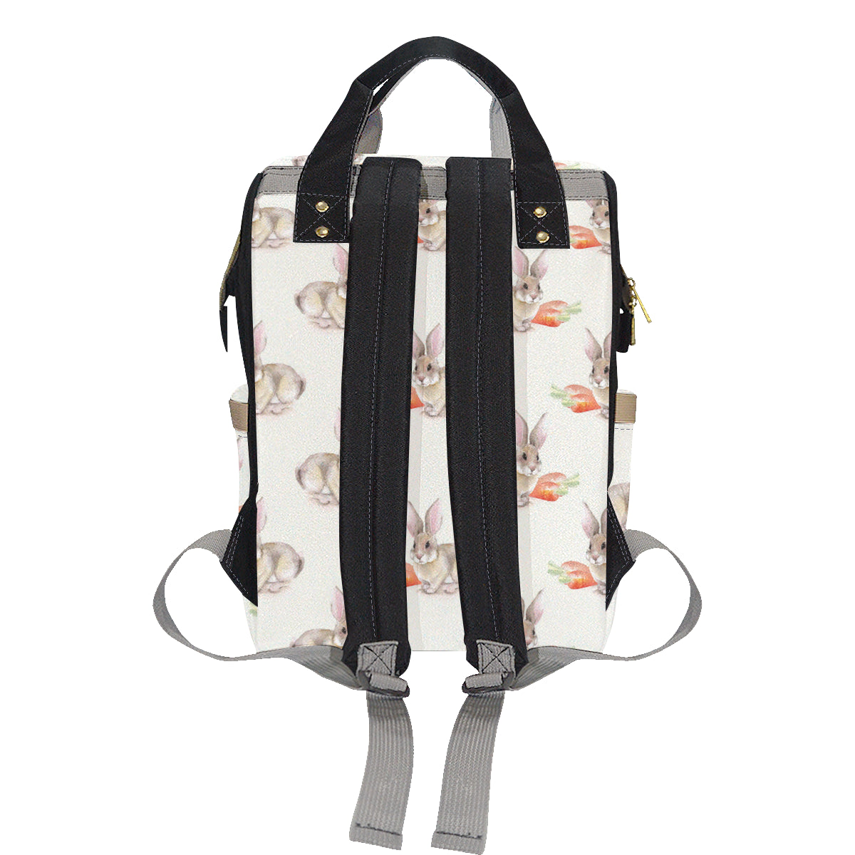 Rabbit Pattern Print Design 01 Diaper Bag Backpack