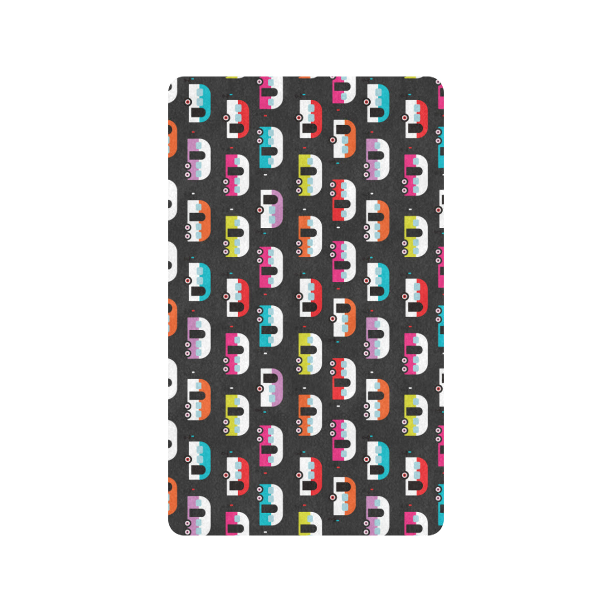 Camper Caravan Pattern Rubber Doormat