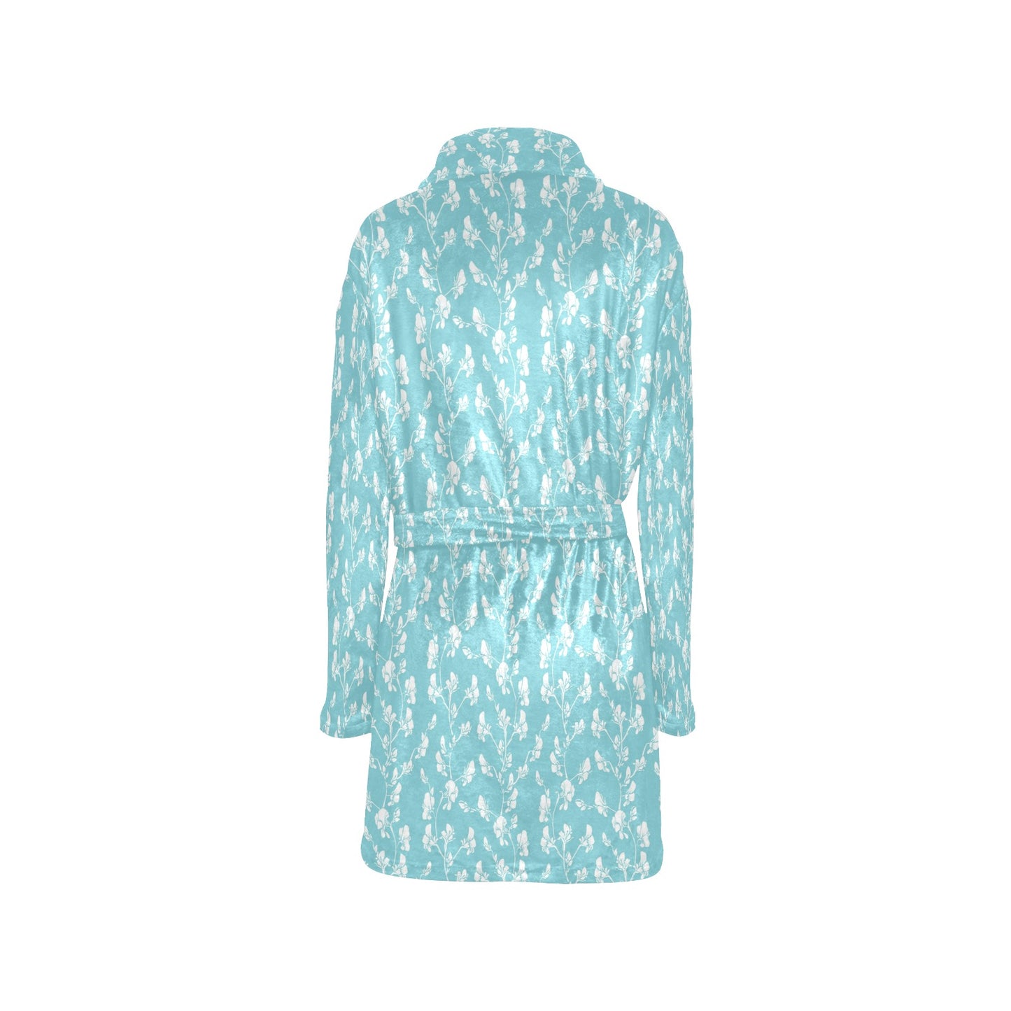 Sweet Pea Print Design LKS302 Women's Fleece Robe