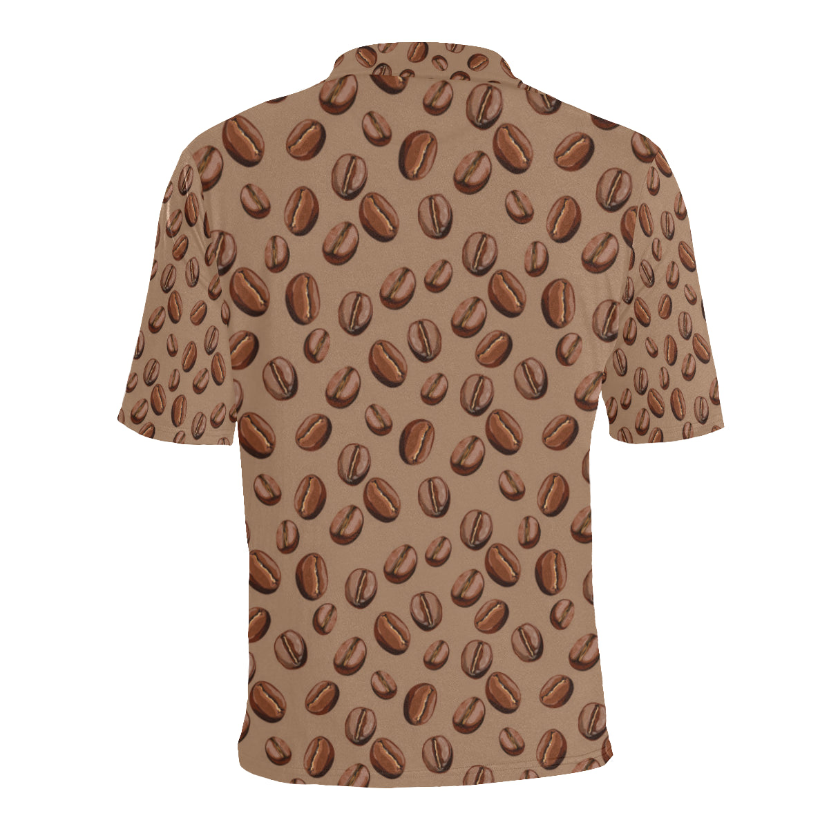 Coffee Pattern Print Design 07 Men Polo Shirt