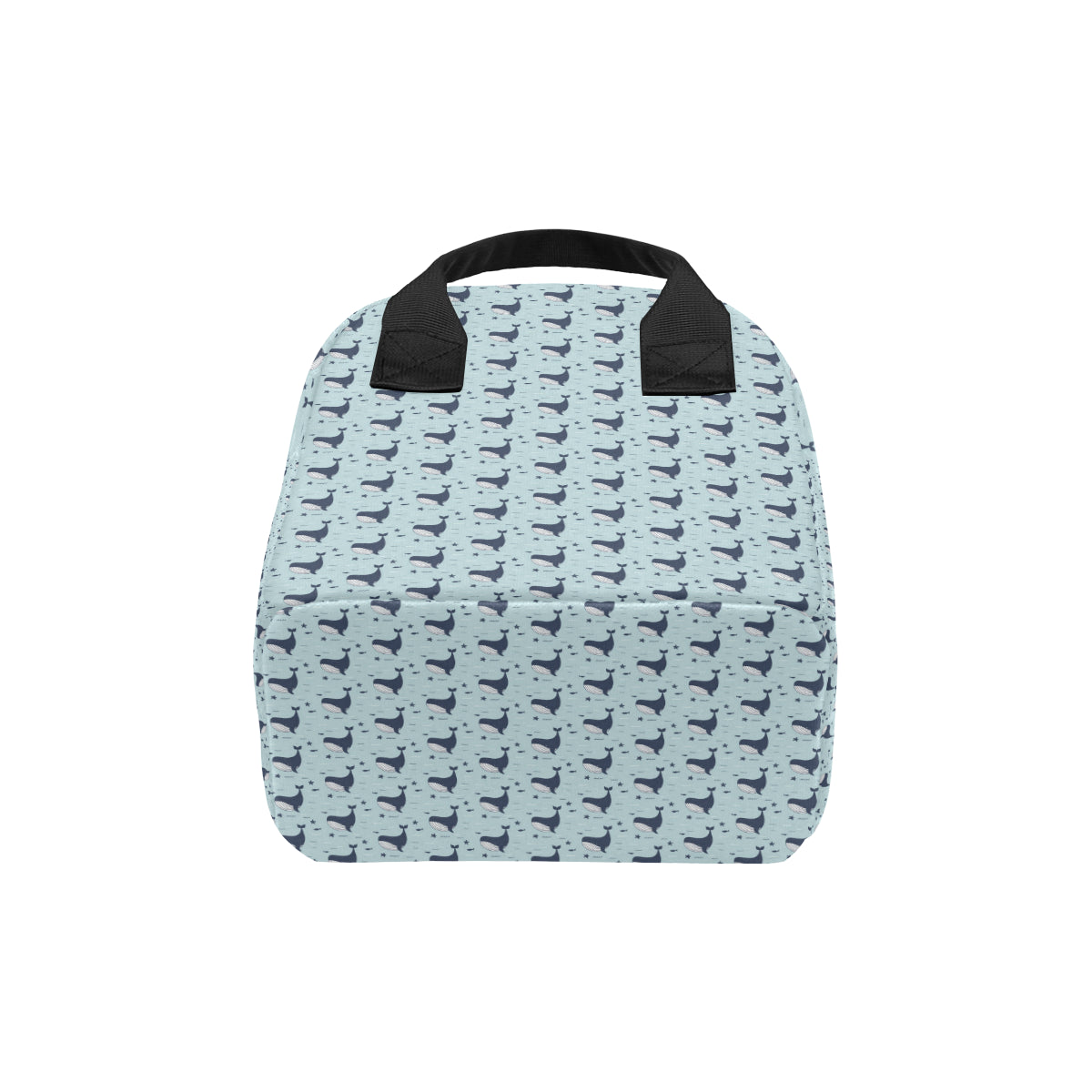 Whale Cute Design Themed Print Insulated Lunch Bag