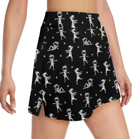 Mummy Cute Print Design LKS301 17" Golf & Pickleball Skort with Pockets