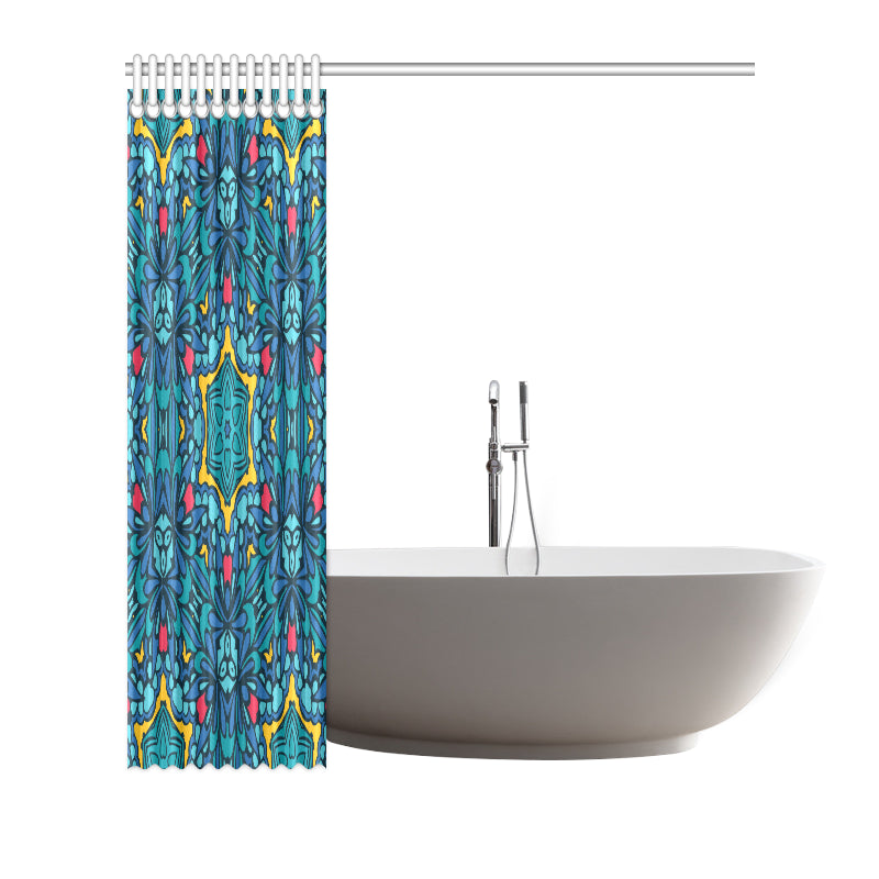 Kaleidoscope Pattern Print Design 04 Shower Curtain