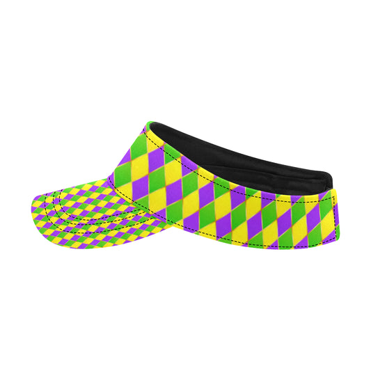 Mardi Gras Pattern Print Design 01 Unisex Sun Visor