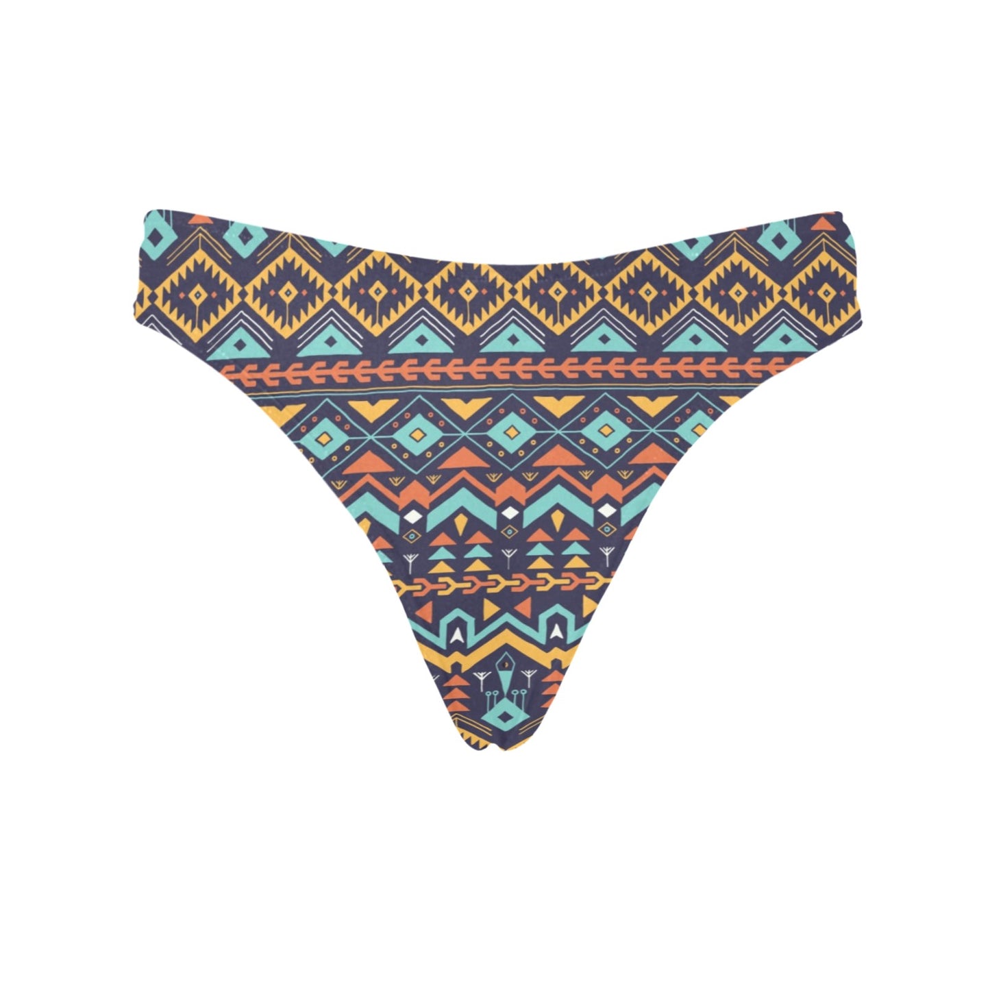 Aztec Style Print Pattern Women's Thongs