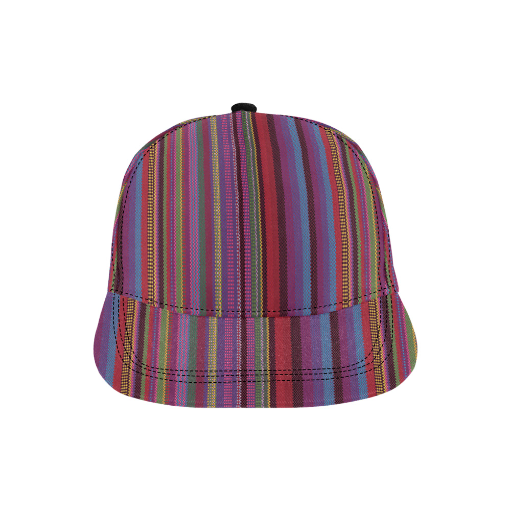 Serape Stripe Print Snapback Cap