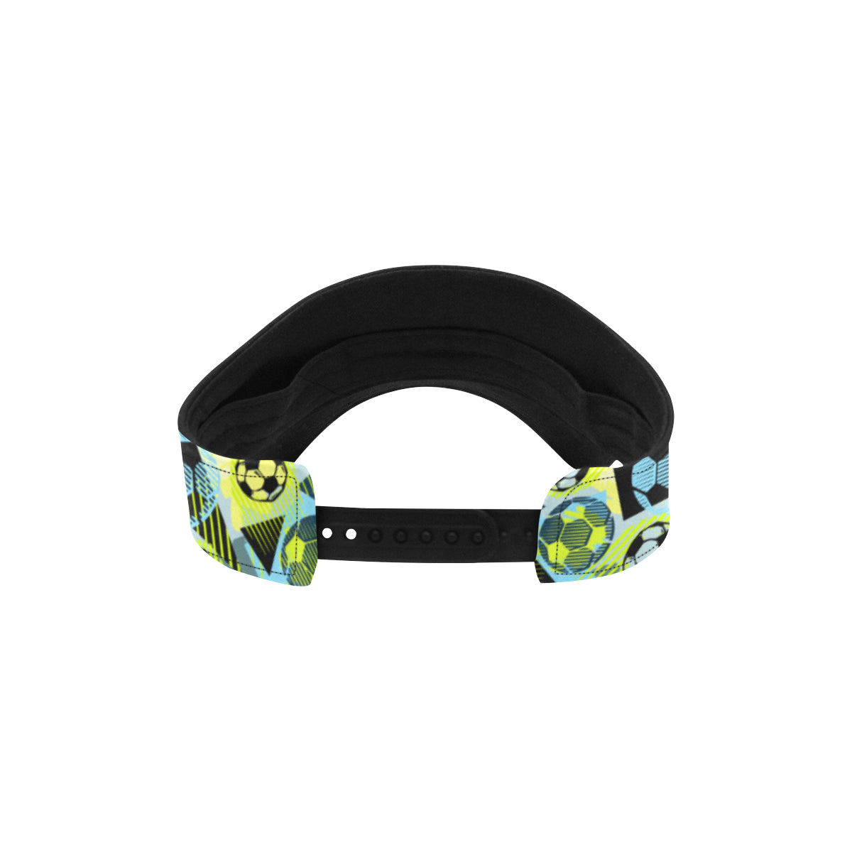Soccer Ball Themed Print Design Unisex Sun Visor