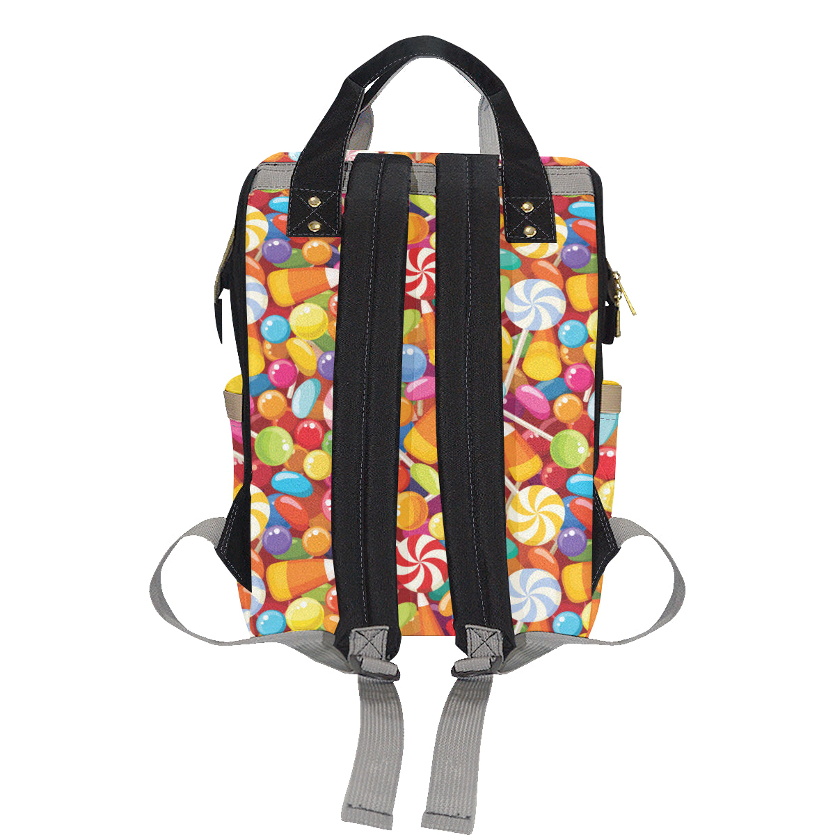 Candy Pattern Print Design 02 Diaper Bag Backpack