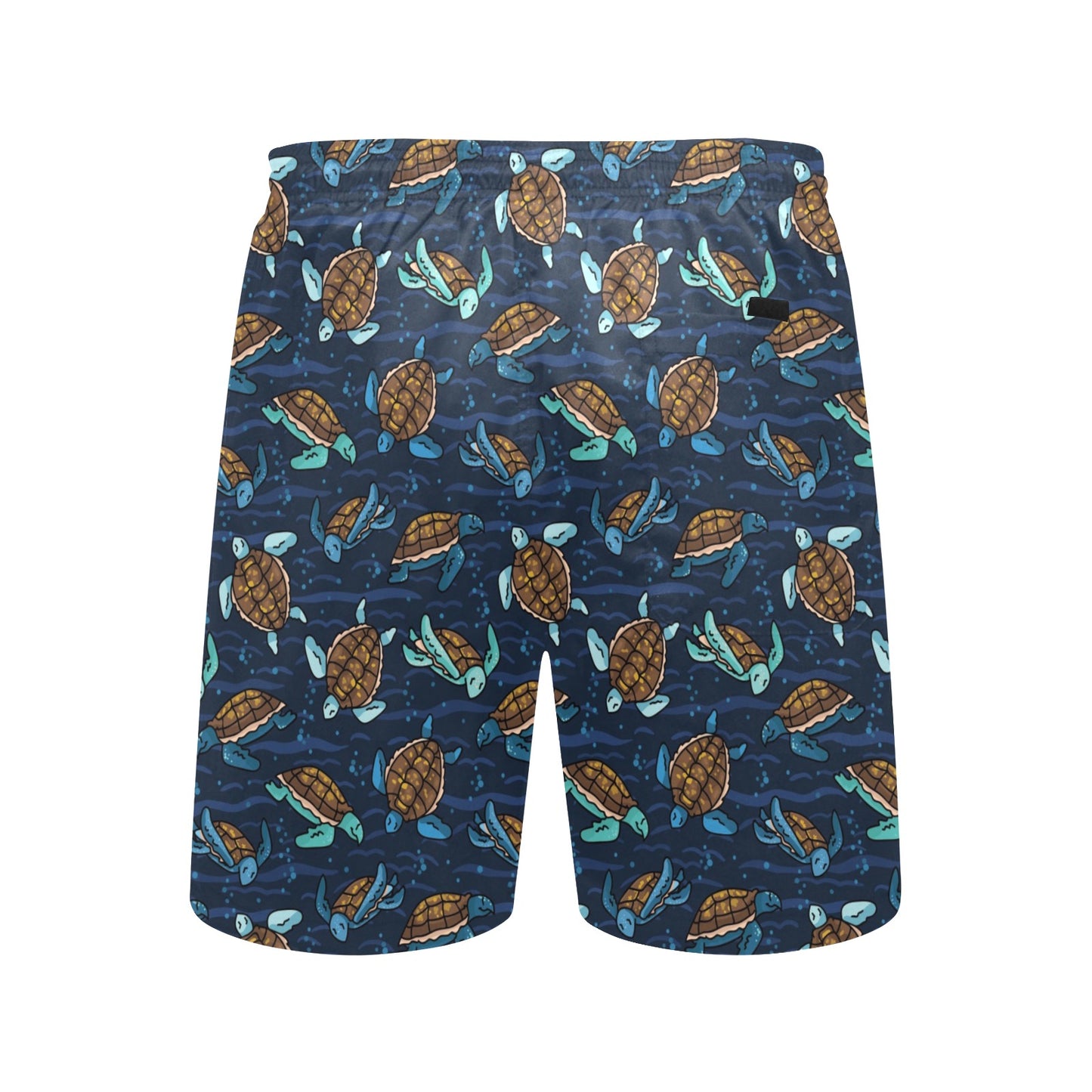 Sea Turtle Print Design LKS3011 Men's Swim Trunks Beach Shorts