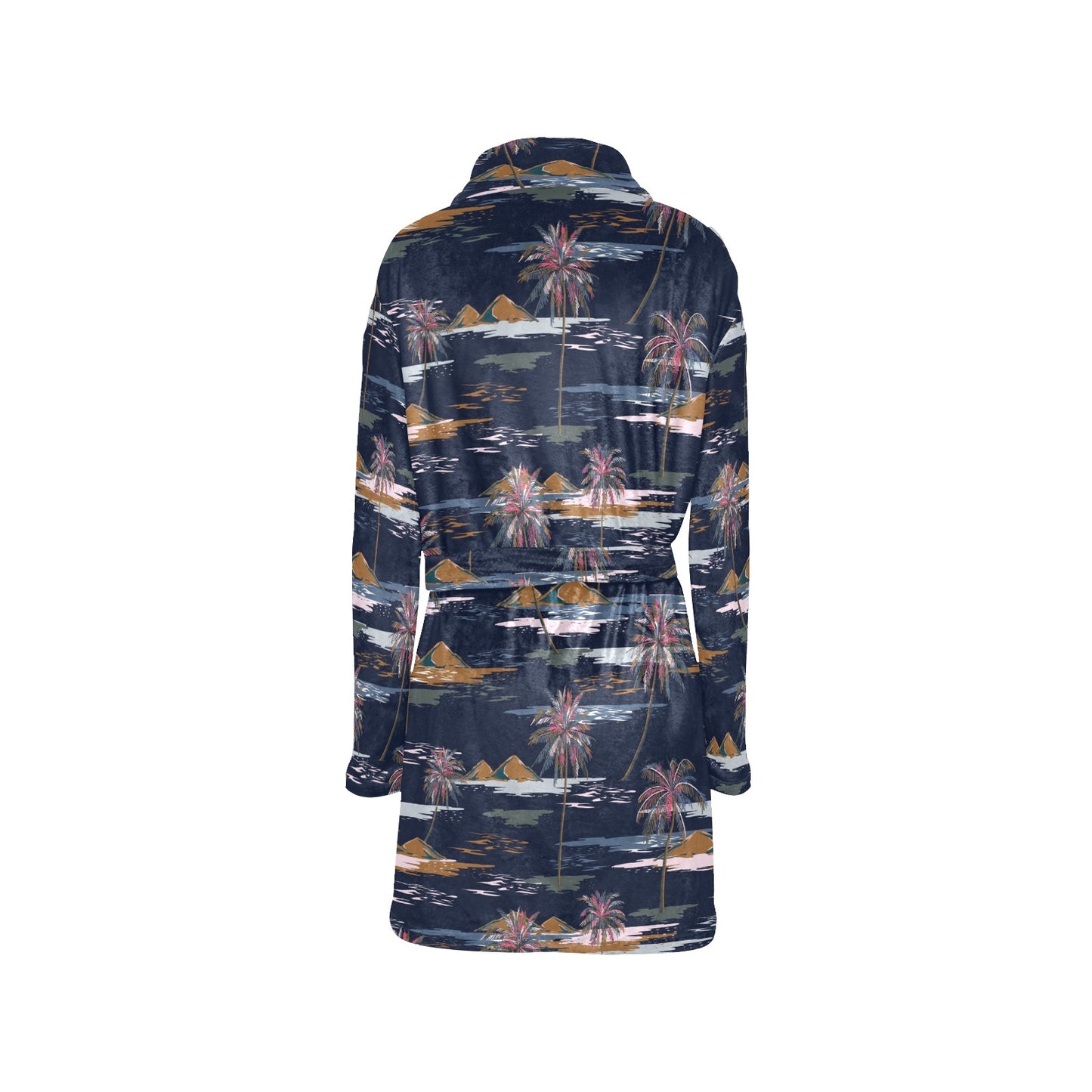 Pacific island Pattern Print Design A06 Women's Fleece Robe