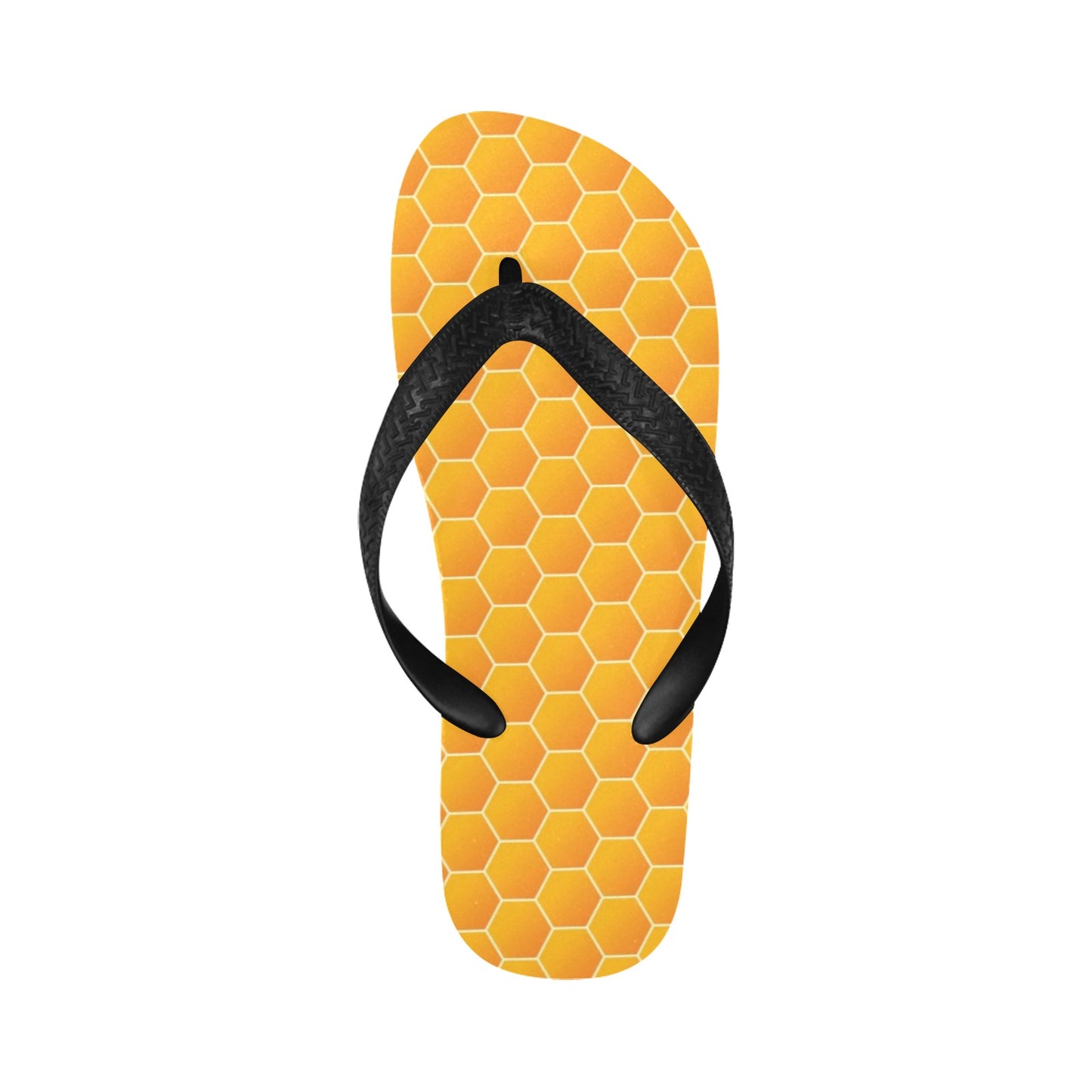 Honey Bee Honeycomb Print Design LKS3011 Flip Flops