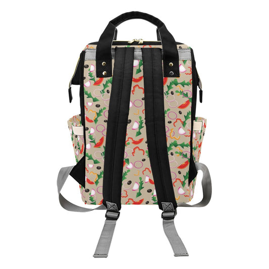 Salad Print Design LKS303 Diaper Bag Backpack