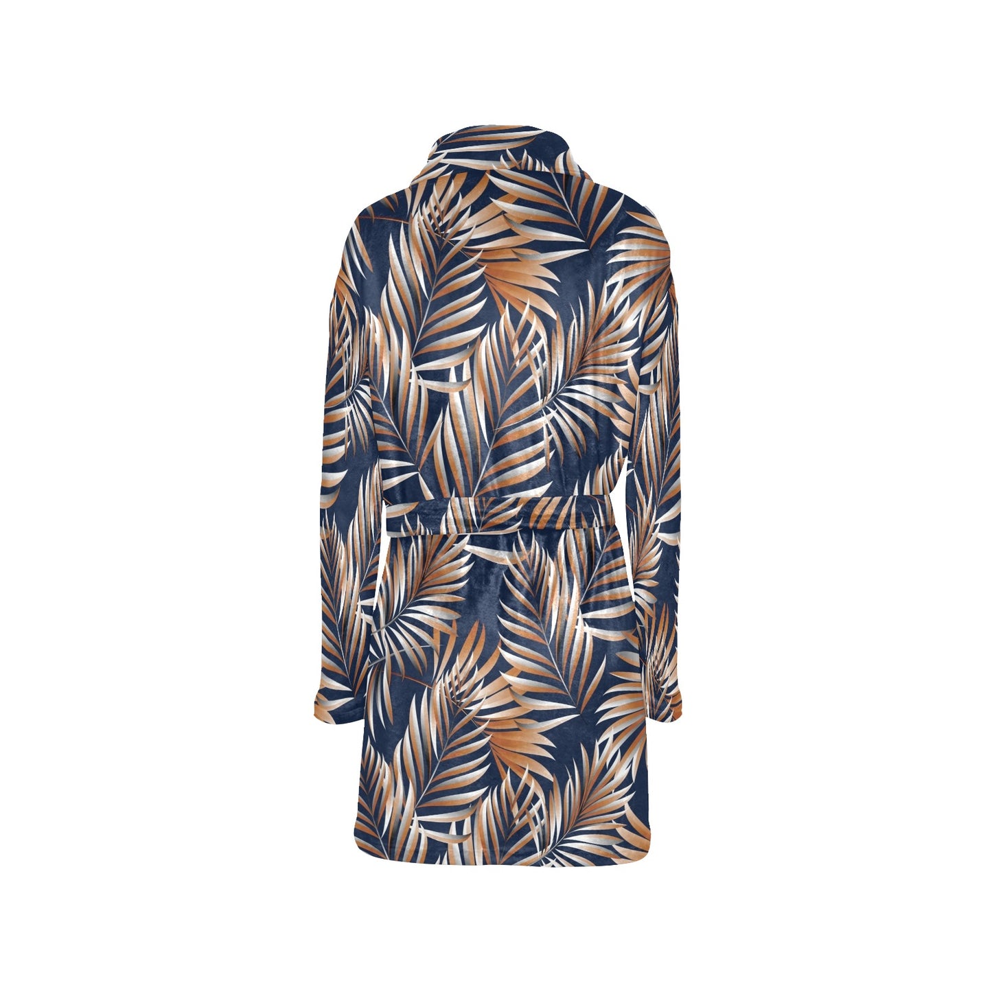 Tropical Flower Pattern Print Design TF07 Women's Fleece Robe