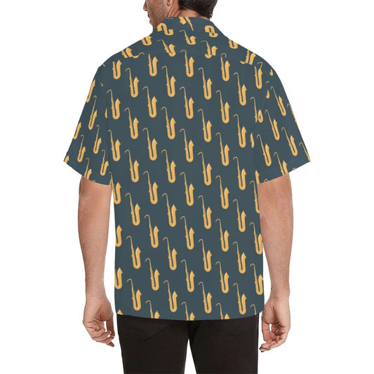 Saxophone Print Design LKS401 Men's Men's Hawaiian Shirt