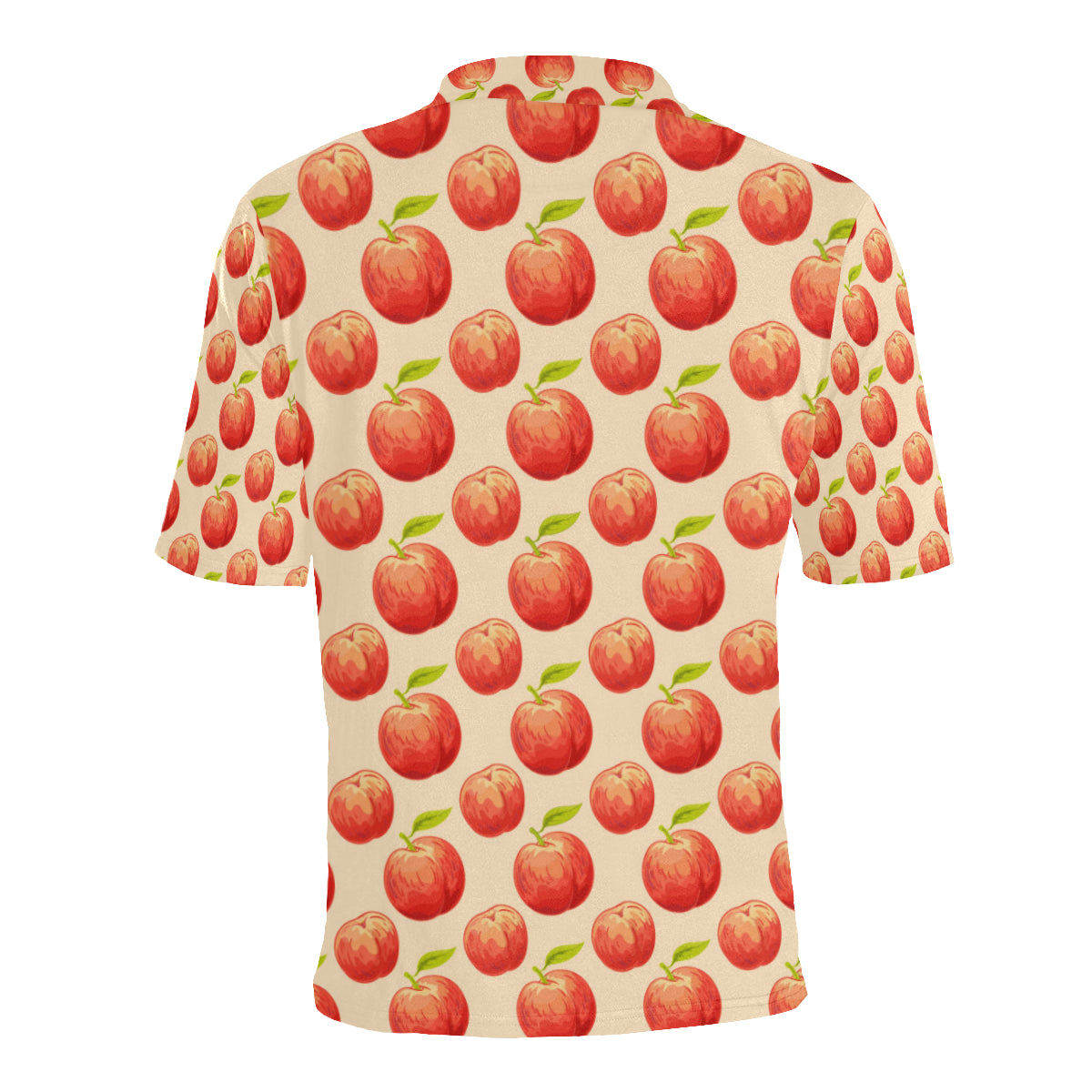 Peach Pattern Print Design A03 Men Polo Shirt