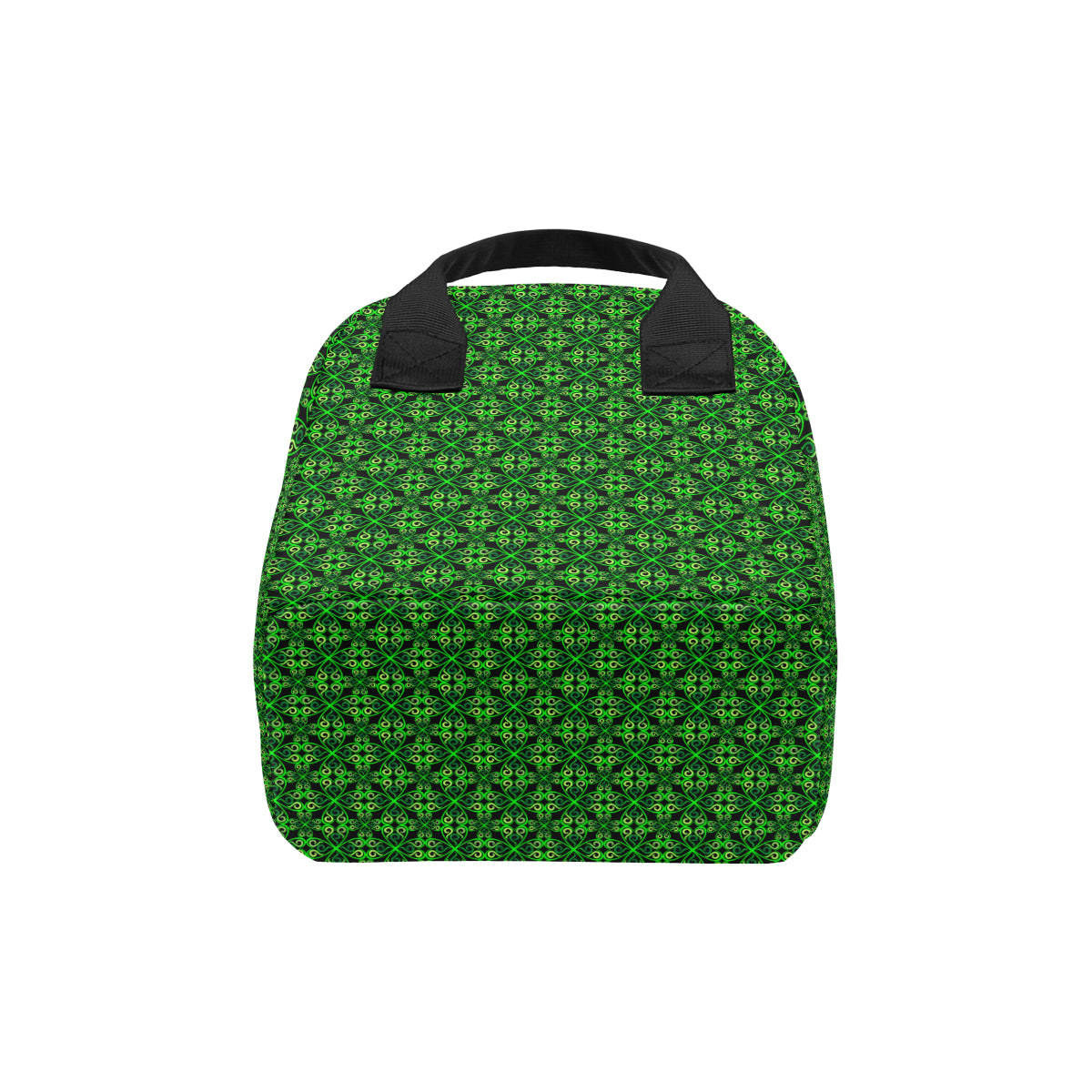 Celtic Green Neon Design Insulated Lunch Bag