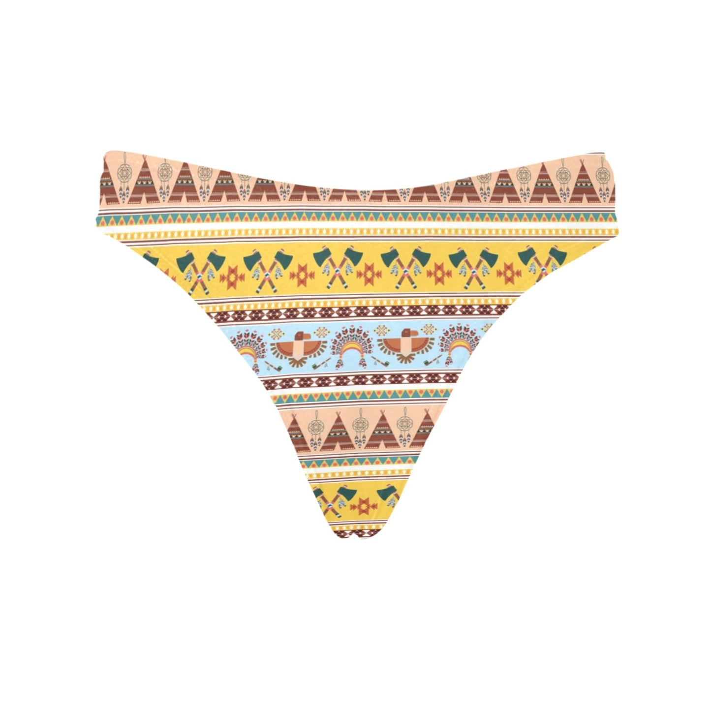 Native American Pattern Design Print Women's Thongs