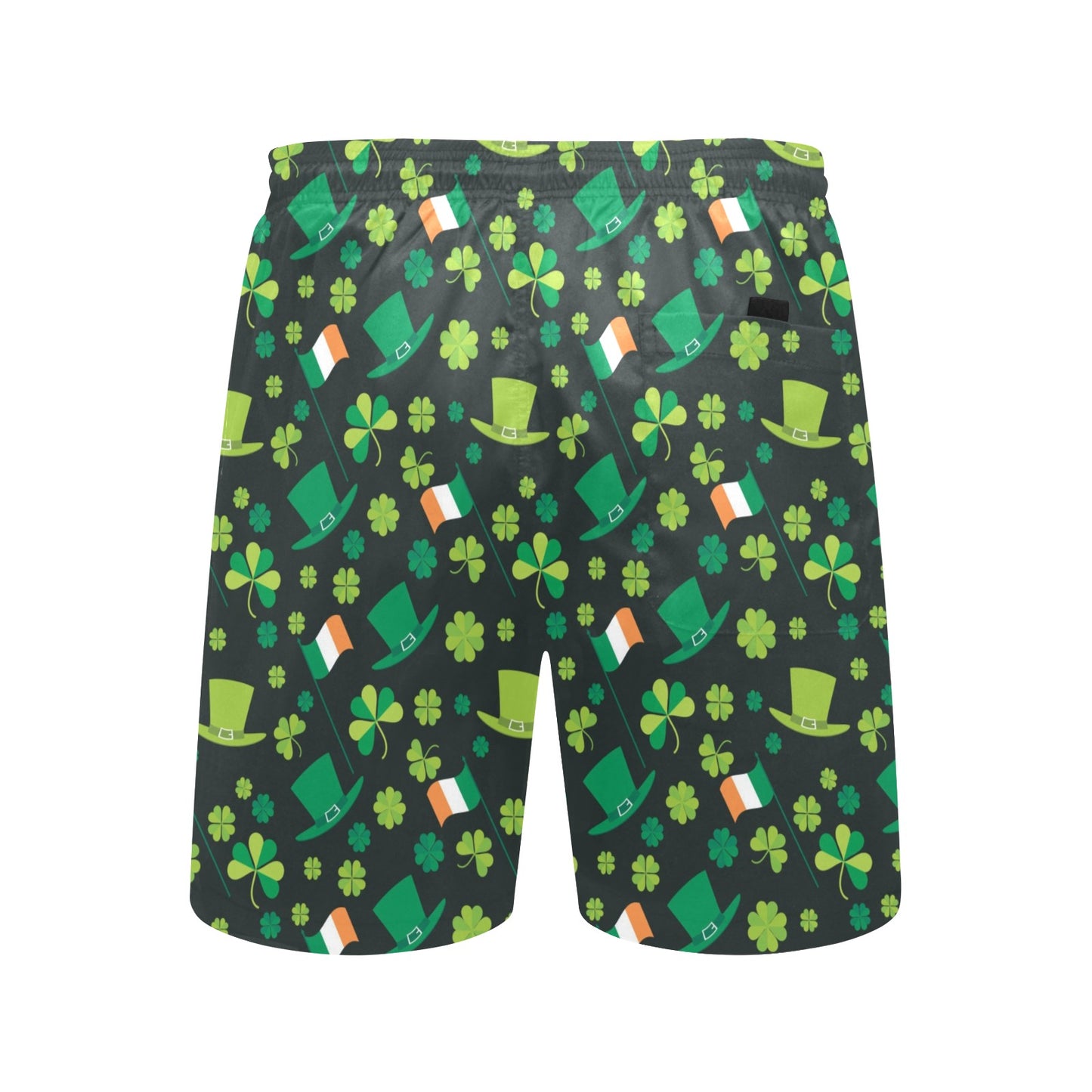 Shamrock Saint Patrick's Day Print Design LKS304 Men's Swim Trunks Beach Shorts