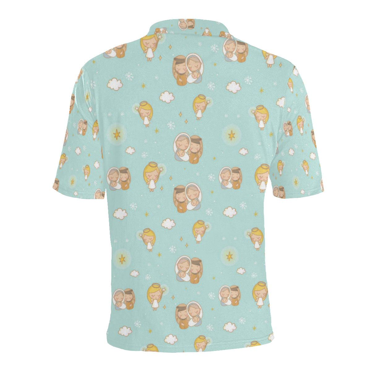 Christian Pattern Print Design 01 Men Polo Shirt