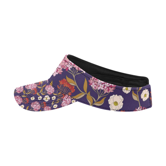 Hydrangea Pattern Print Design HD010 Unisex Sun Visor