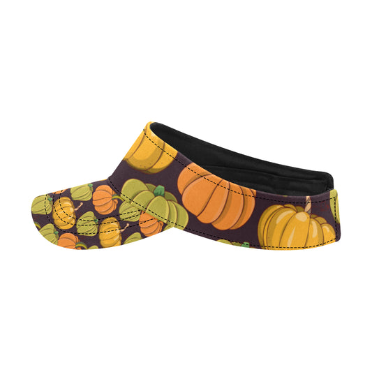 Pumpkin Pattern Print Design A01 Unisex Sun Visor