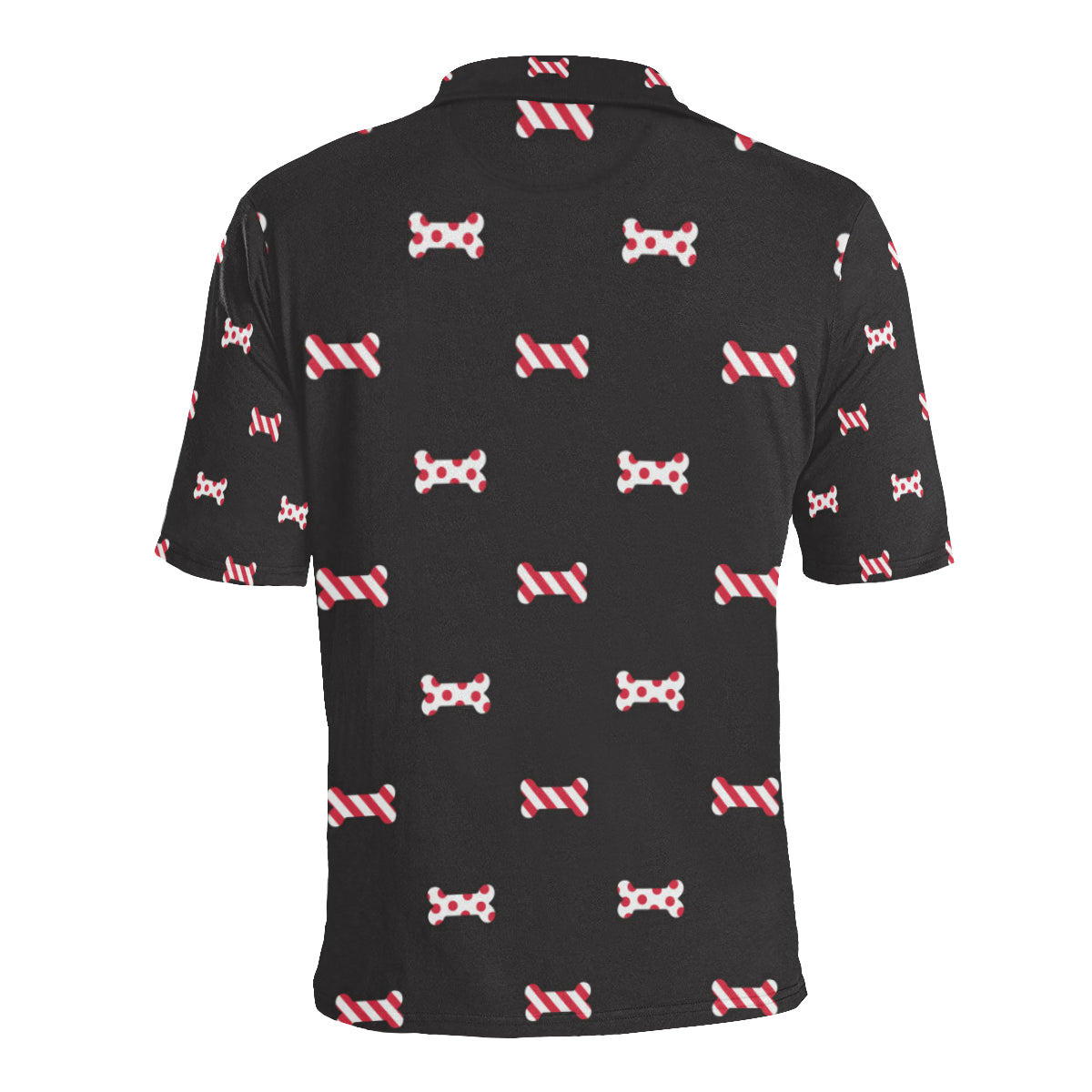 Dog Bone Pattern Print Design 04 Men Polo Shirt