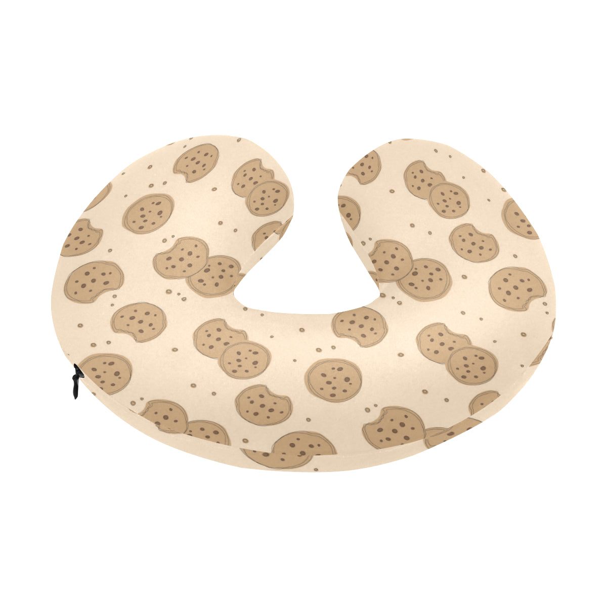 Biscuit Pattern Print Design 02 U-Shaped Travel Neck Pillow