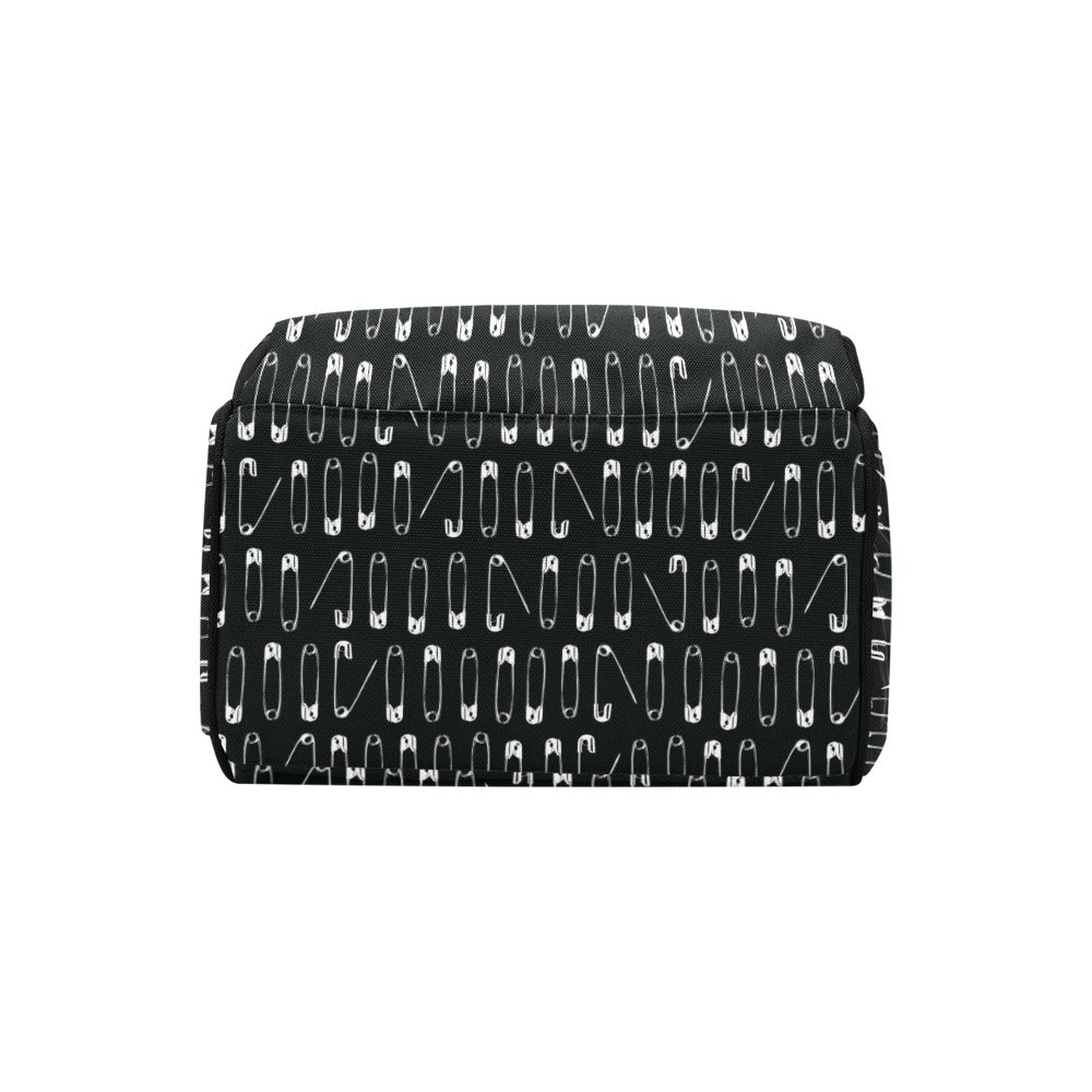 Safety Pin Print Design LKS302 Diaper Bag Backpack
