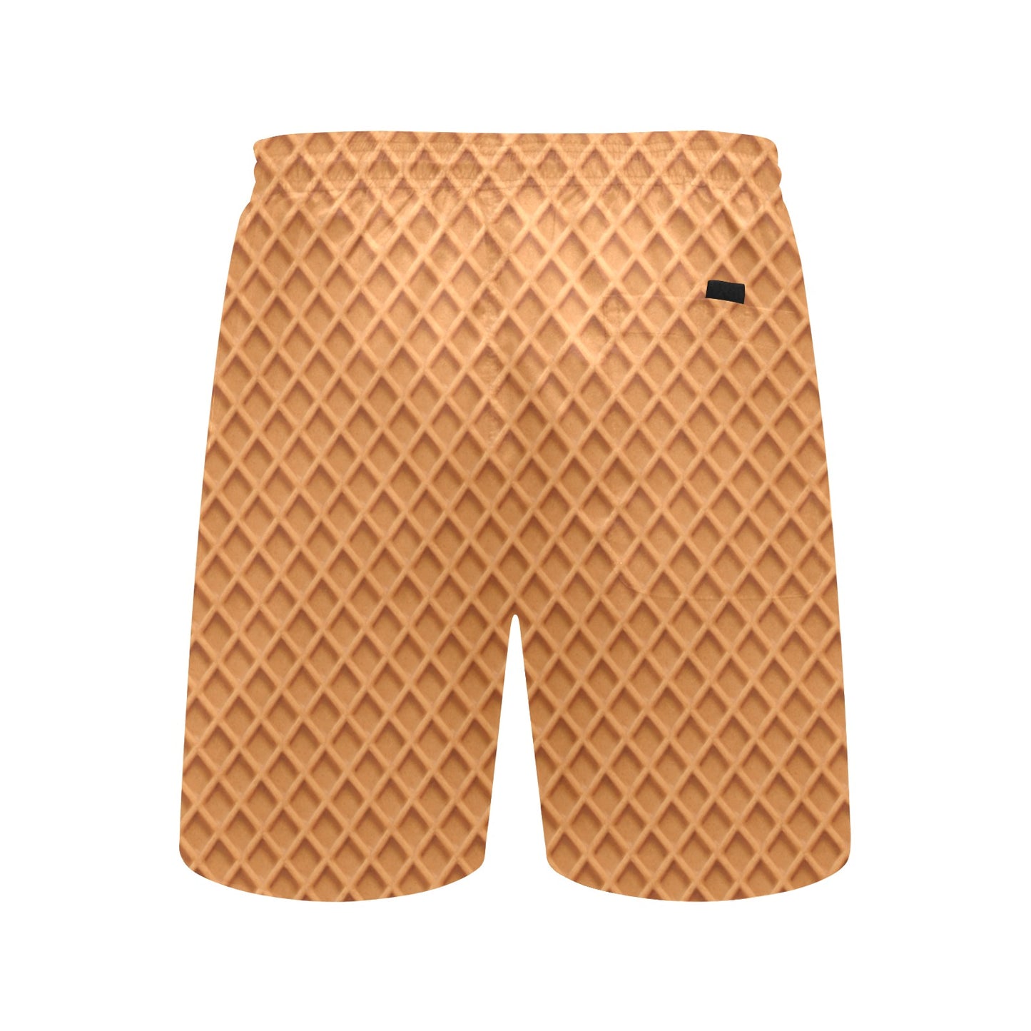 Waffle Texture Print Design LKS301 Men's Swim Trunks Beach Shorts
