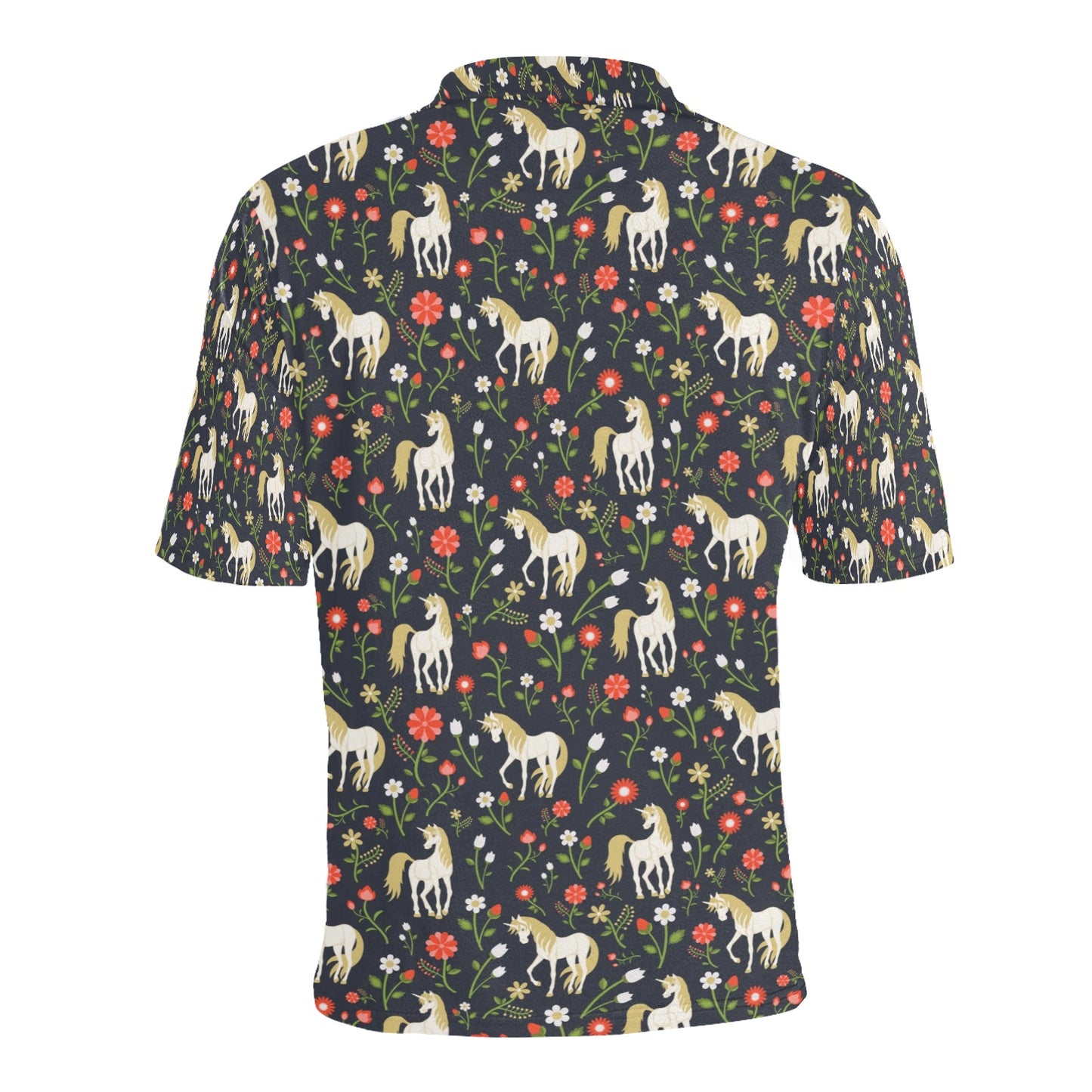 Unicorn Print Design LKS301 Men Polo Shirt