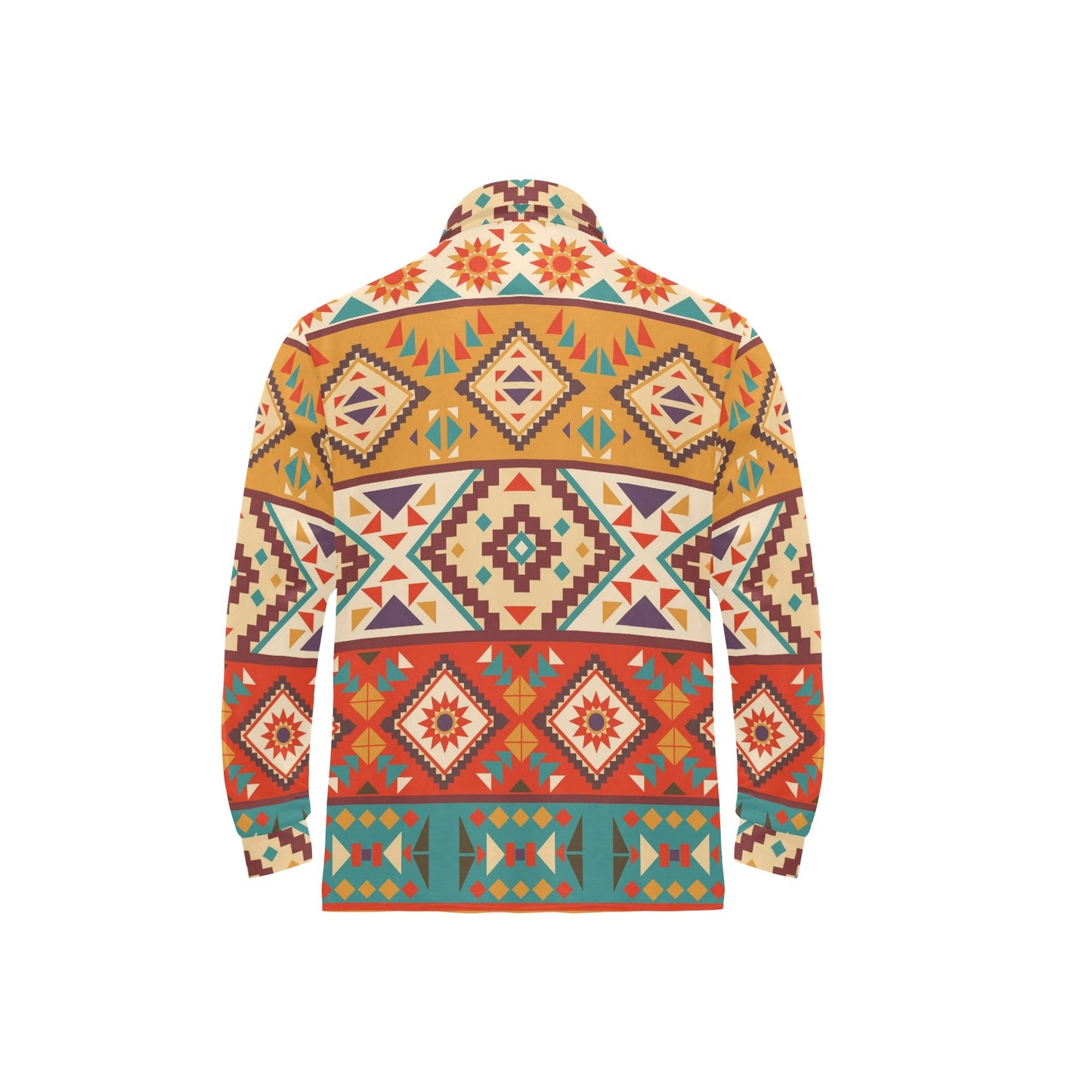 Navajo Pattern Print Design A01 Long Sleeve Polo Shirt For Men's