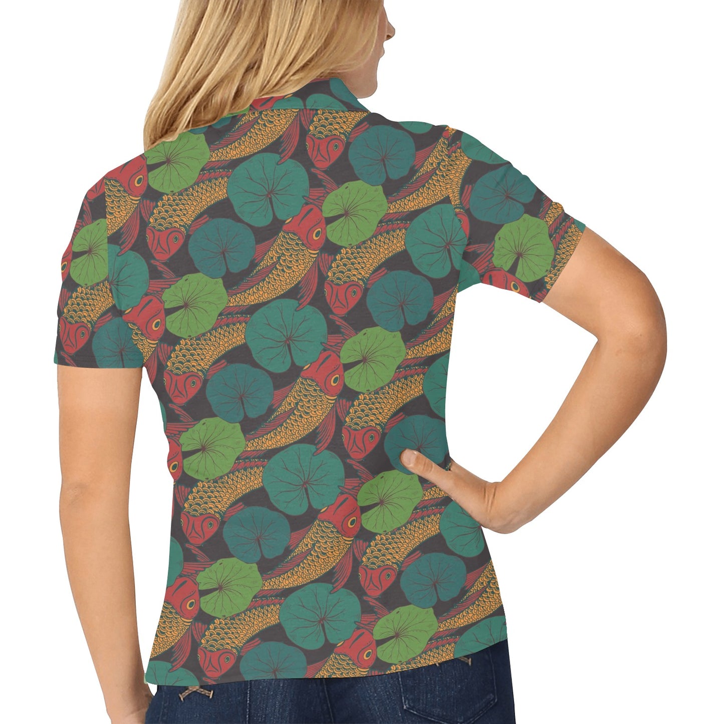 Koala Pattern Print Design 07 Women's Polo Shirt