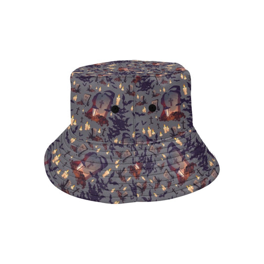 Creepy Graveyard Print Design LKS301 Unisex Bucket Hat