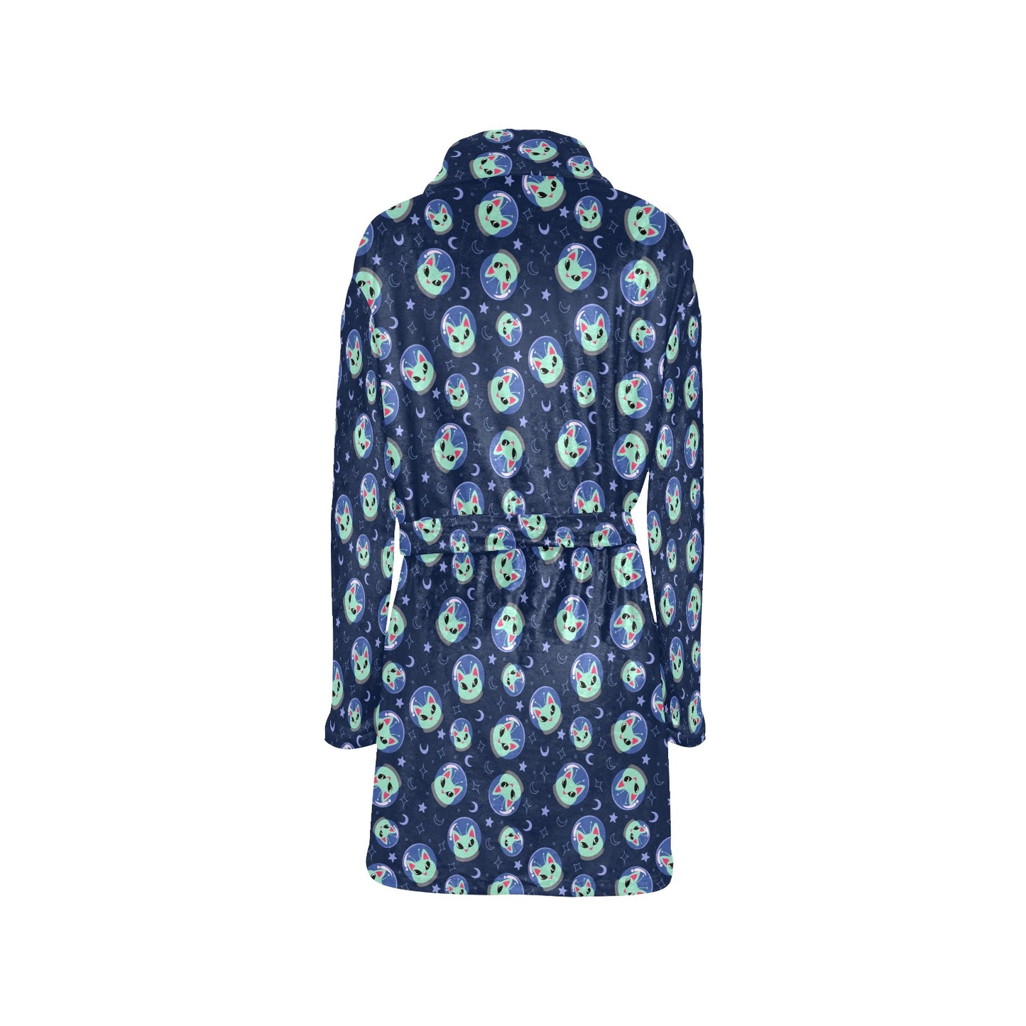 Alien Cat Women's Fleece Robe