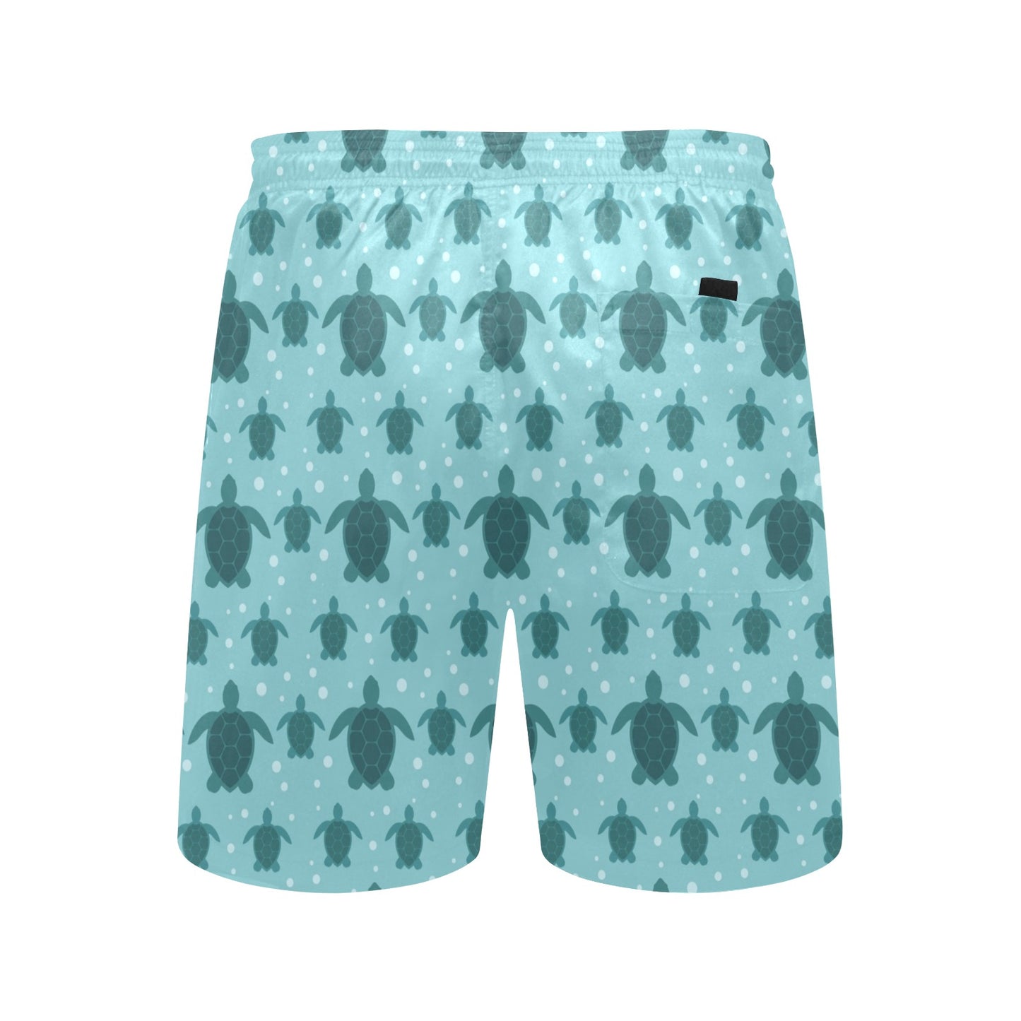 Sea Turtle Print Design LKS305 Men's Swim Trunks Beach Shorts