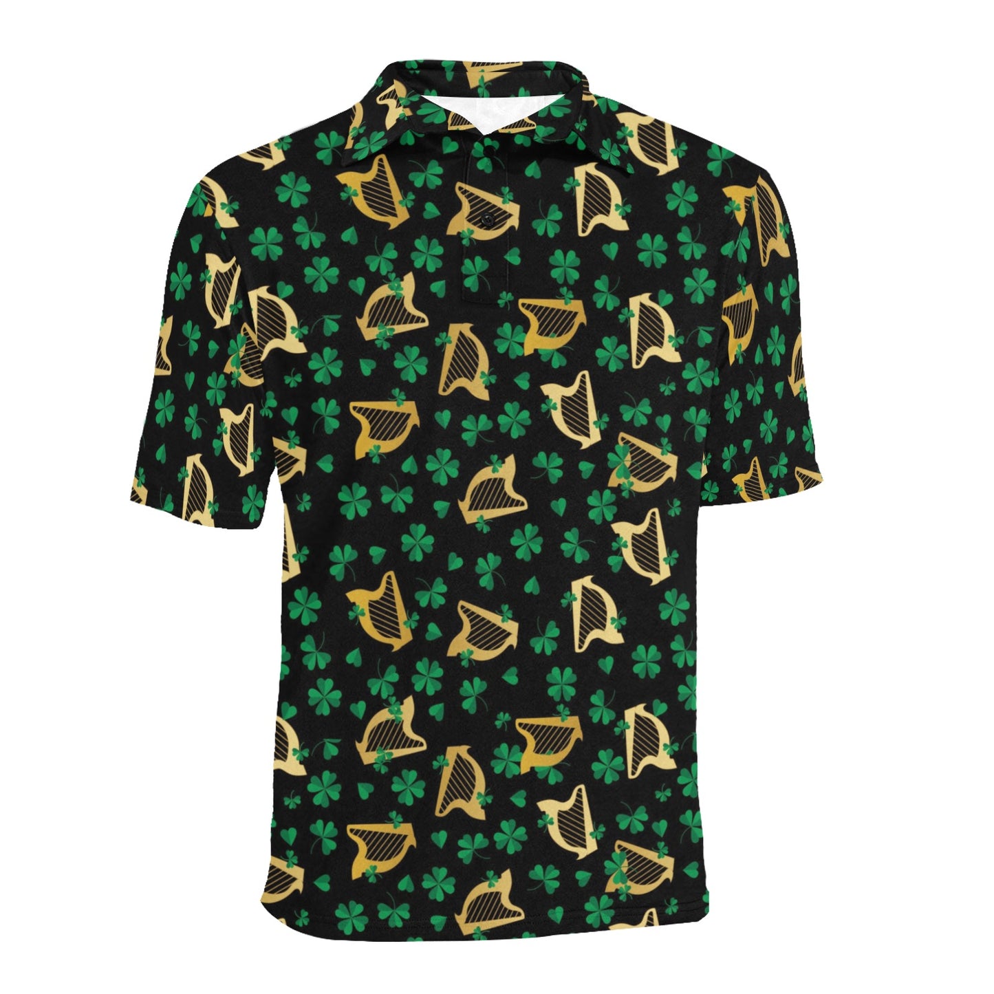 Harp Print Design LKS402 Men Polo Shirt